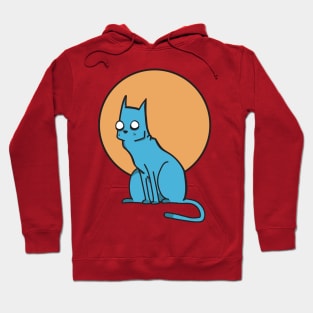 Blue cat Hoodie